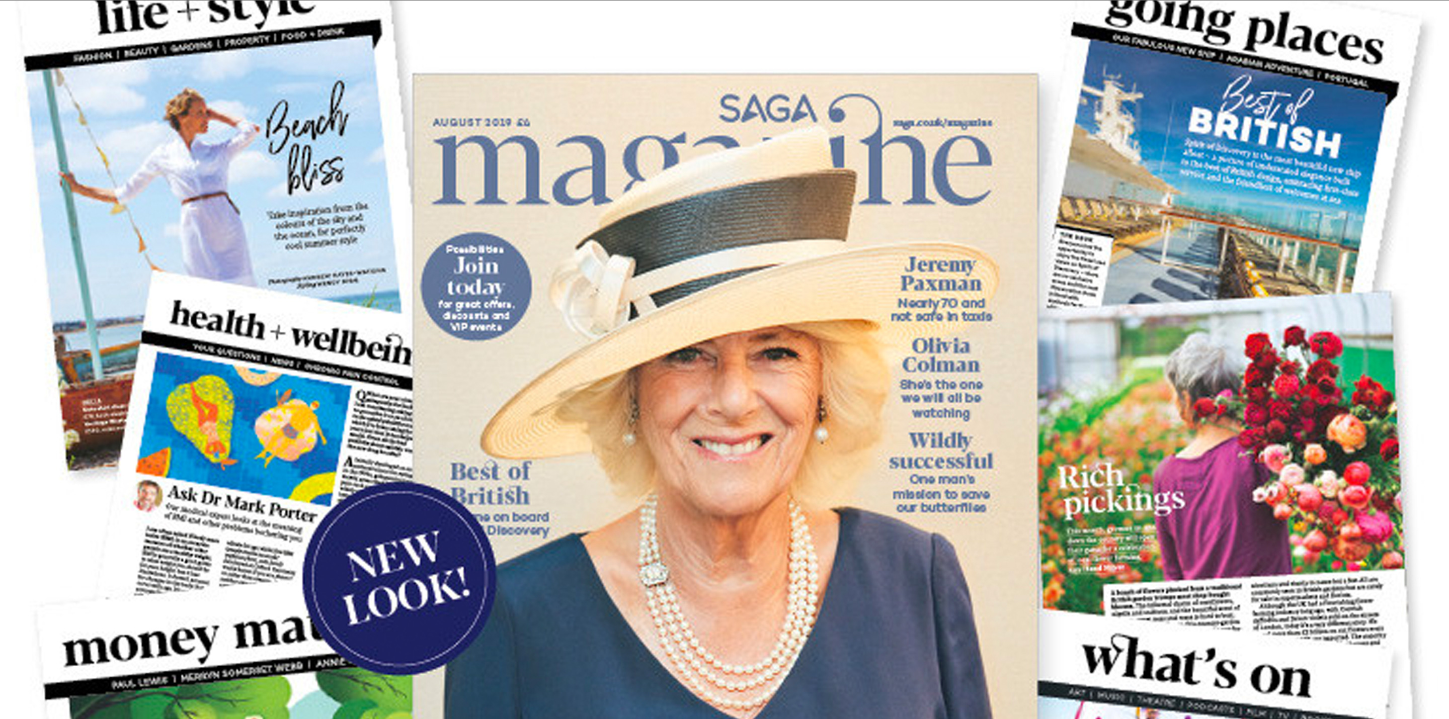 Various SAGA magazine covers